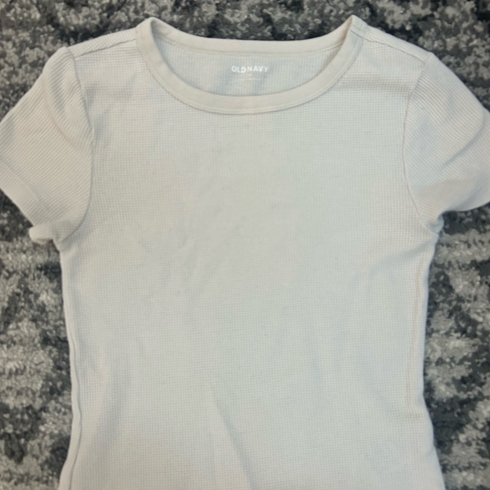 Old Navy Beige Ribbed Top